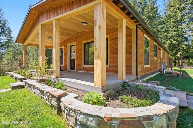 view of rear view of property