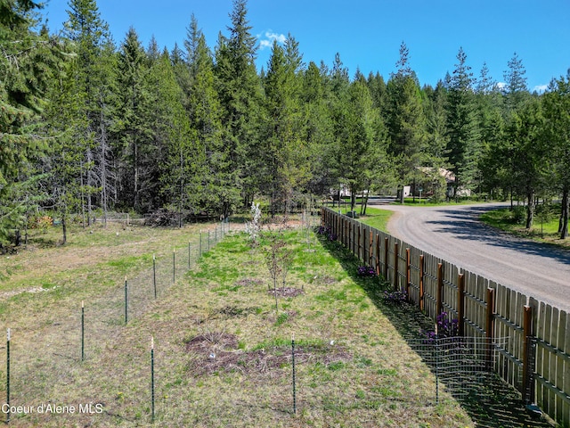 exterior space featuring fence