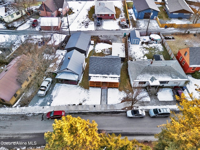513 Mission Ave, Kellogg, ID 83837 - snowy aerial view with a residential view
