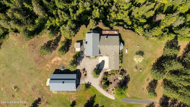 view from above of property