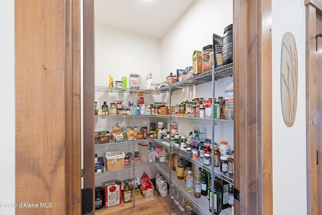 view of storage area