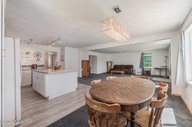 9727 W E St, Worley, ID 83876 - dining room with light wood-type flooring