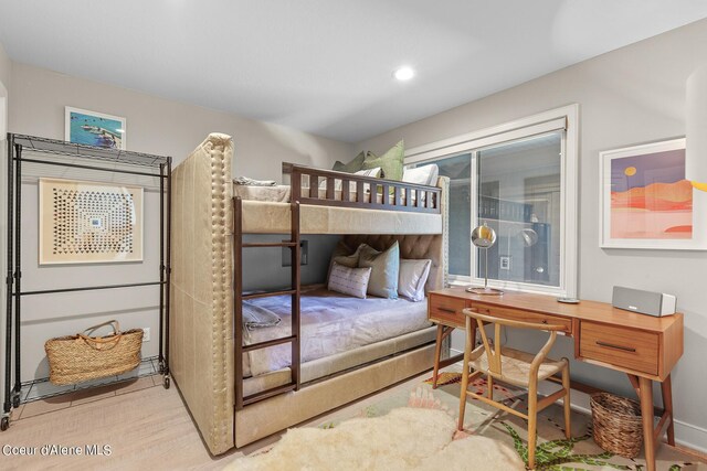 4797 S Arrow Point Dr # 102, Harrison, ID 83833 - bedroom featuring wood finished floors