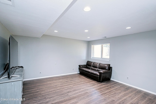 8102 W Arizona St, Rathdrum, ID 83858 - unfurnished room with wood finished floors and recessed lighting
