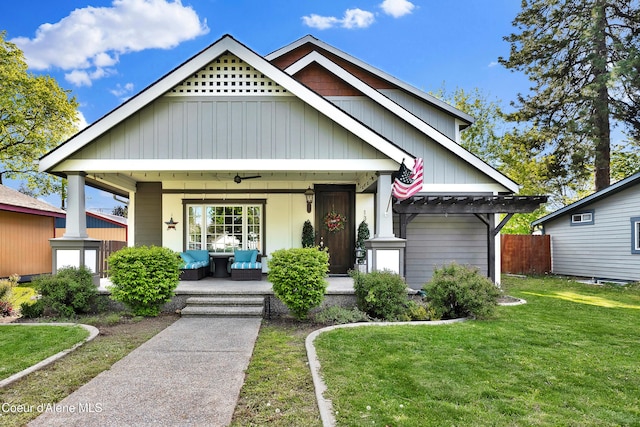 1315 N 10th St, Coeur Dalene, ID 83814 - view of front of home with a porch and an outdoor living space