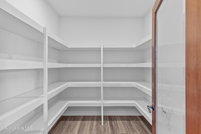view of storage area