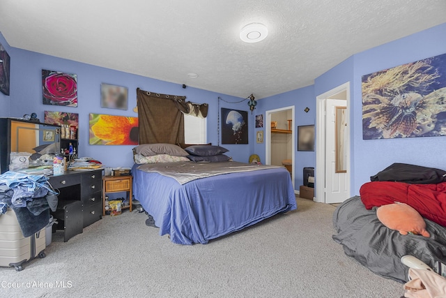 1729 N 9th St, Coeur Dalene, ID 83814 - bedroom with carpet and a textured ceiling