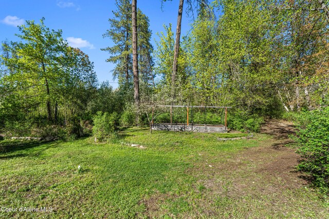 view of grassy yard