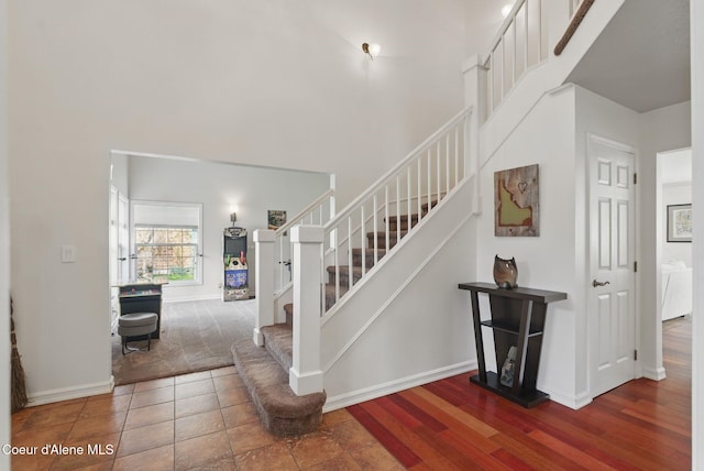 2123 Browning Way, Sandpoint, ID 83864 - stairs with baseboards and a high ceiling
