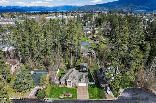 2123 Browning Way, Sandpoint, ID 83864 - birds eye view of property featuring a mountain view