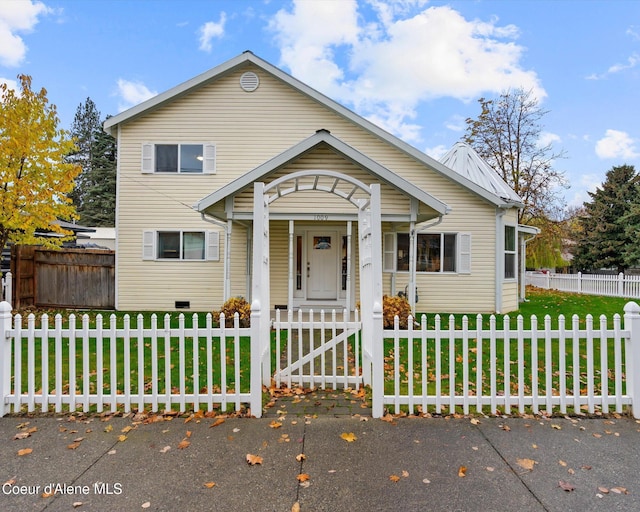 view of front of home