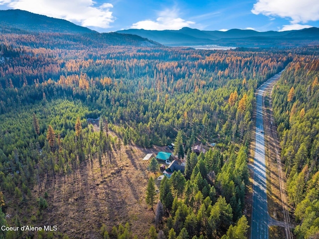 762 Reeder Bay Rd, Nordman, ID 83848 - view of property location with a forest and a mountain backdrop