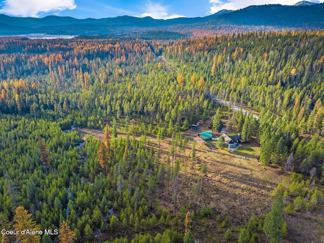 762 Reeder Bay Rd, Nordman, ID 83848 - view of property location featuring a forest and a mountain backdrop