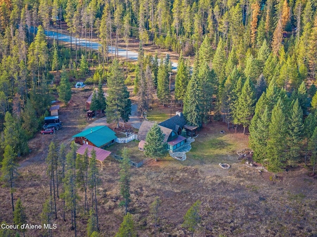 762 Reeder Bay Rd, Nordman, ID 83848 - aerial view of property and surrounding area with a forest