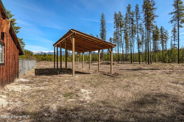 762 Reeder Bay Rd, Nordman, ID 83848 - view of yard featuring a detached carport