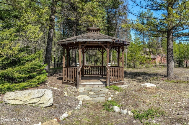 762 Reeder Bay Rd, Nordman, ID 83848 - view of yard featuring a gazebo