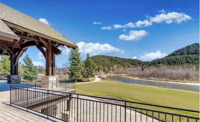 215 White Cloud Dr, Sandpoint, ID 83864 - surrounding community with a water and mountain view and a lawn
