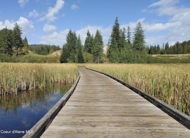 215 White Cloud Dr, Sandpoint, ID 83864 - dock area featuring a view of trees