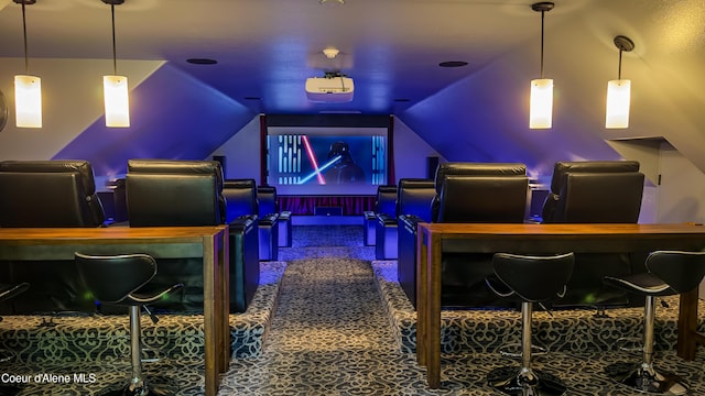 15818 N Morgan Ln, Hayden, ID 83835 - home theater with lofted ceiling