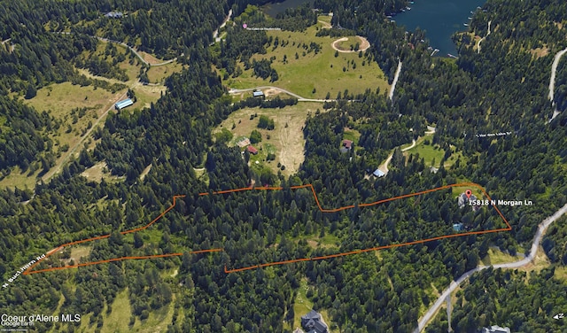 15818 N Morgan Ln, Hayden, ID 83835 - map / location with property boundaries highlighted