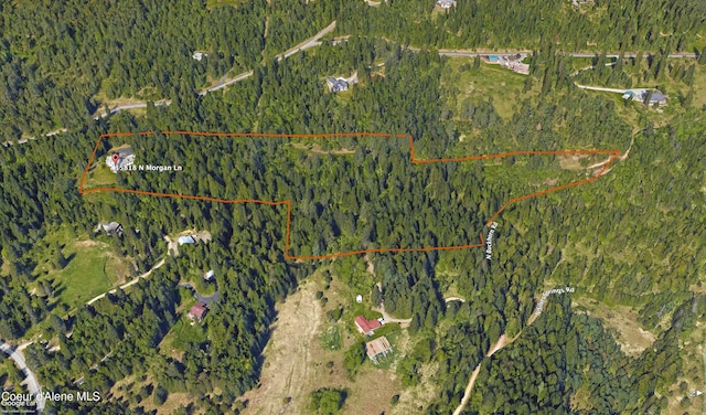 15818 N Morgan Ln, Hayden, ID 83835 - map / location featuring property boundaries highlighted