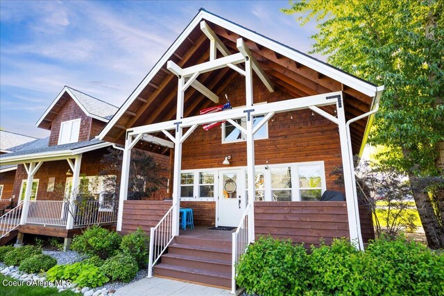 232 Pomrankey Ln, Dover, ID 83825 - view of front facade featuring covered porch