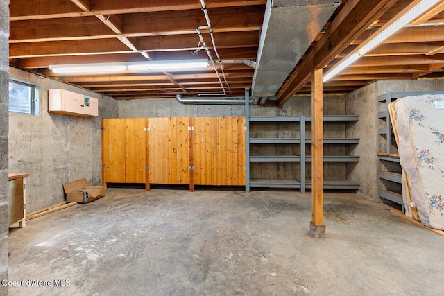 view of basement