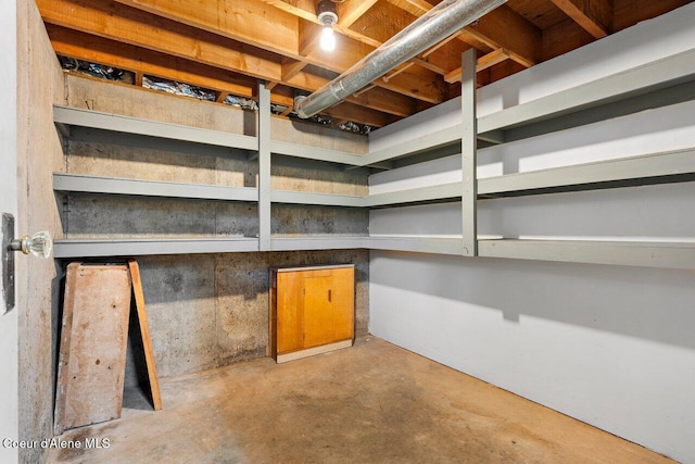 view of storage