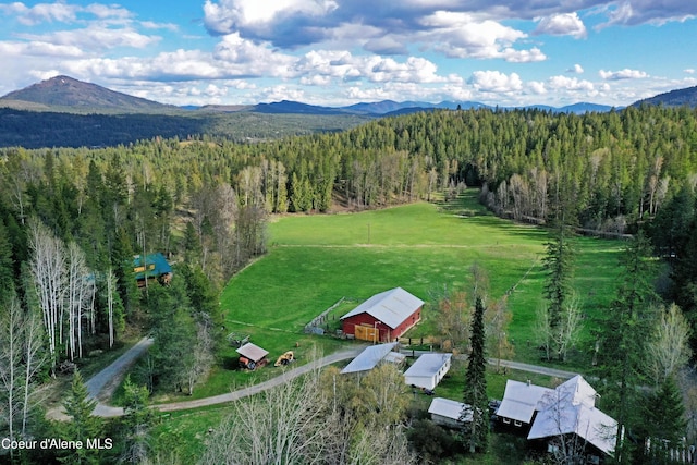 847 Willford Rd, Cocolalla, ID 83813 - drone / aerial view of a forest and mountains