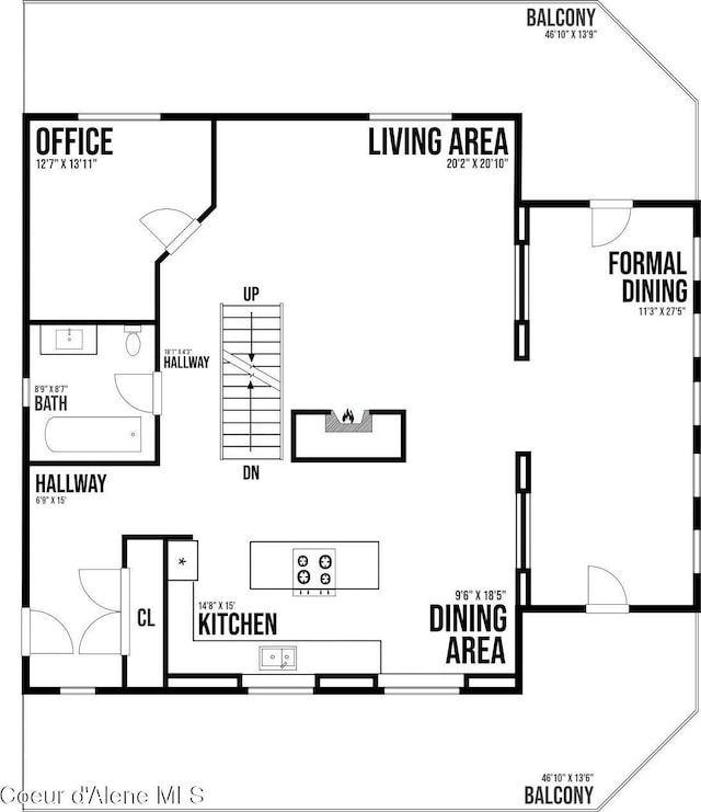 847 Willford Rd, Cocolalla, ID 83813 - view of room layout