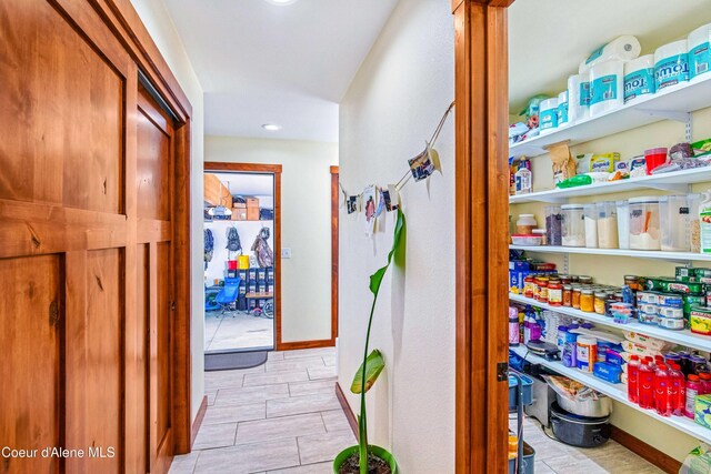 view of pantry