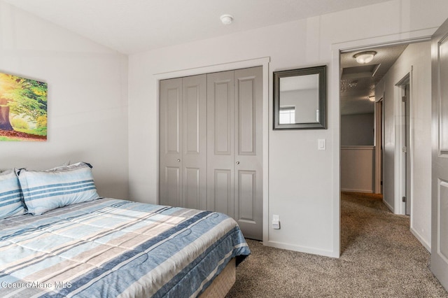 1749 N Minam Loop, Post Falls, ID 83854 - bedroom with carpet, a closet, attic access, and baseboards