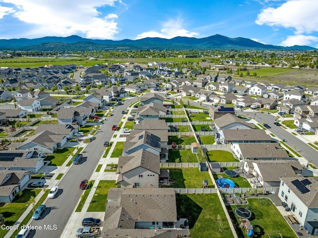 1749 N Minam Loop, Post Falls, ID 83854 - aerial view of residential area with a mountainous background