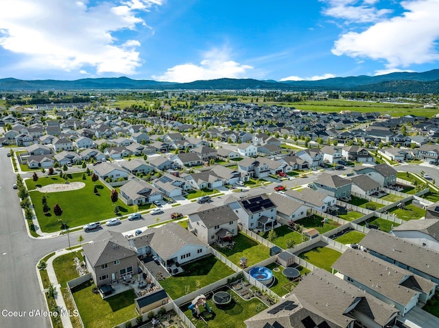 1749 N Minam Loop, Post Falls, ID 83854 - aerial view of residential area featuring a mountainous background