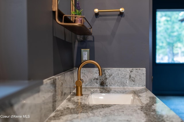 bathroom view of a sink
