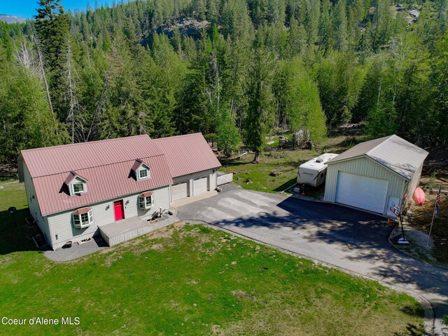 346 Brookfield Rd, Sandpoint, ID 83864 - view of subject property with a heavily wooded area