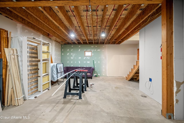 346 Brookfield Rd, Sandpoint, ID 83864 - below grade area with stairway