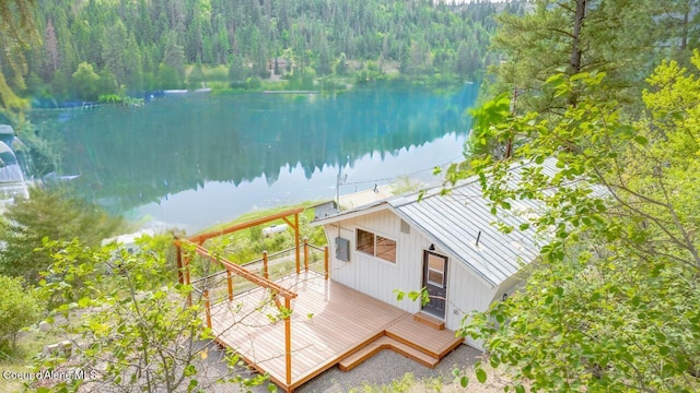 26312 S Anderson Drive Black Lake, Saint Maries, ID 83861 - aerial view of property and surrounding area with a large body of water and a heavily wooded area