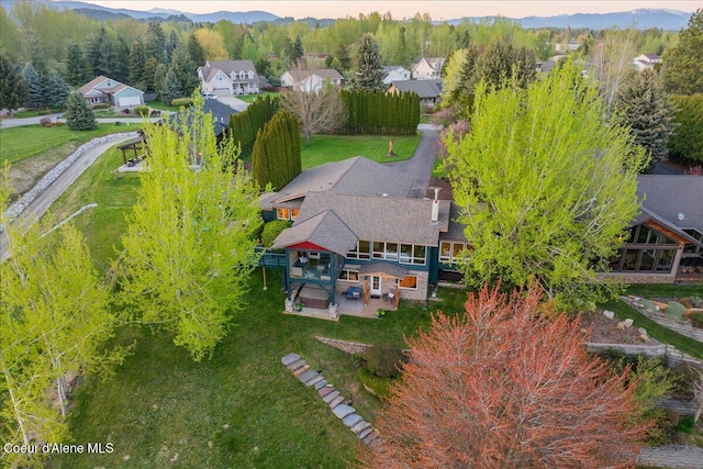 aerial view of property and surrounding area