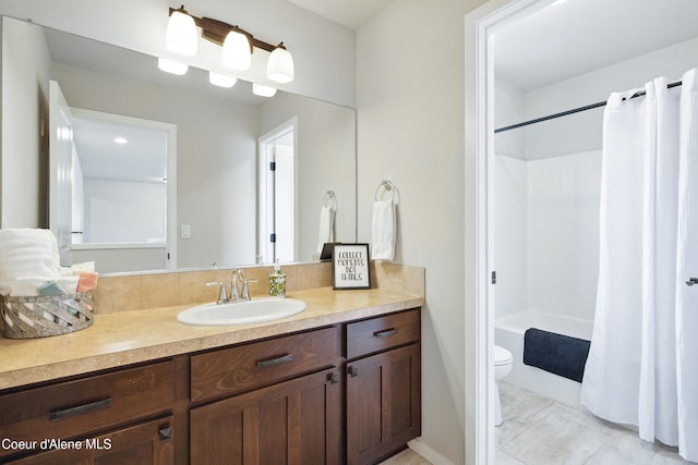 1823 N Clark Fork Pkwy, Post Falls, ID 83854 - full bath featuring shower / tub combo, vanity, and toilet