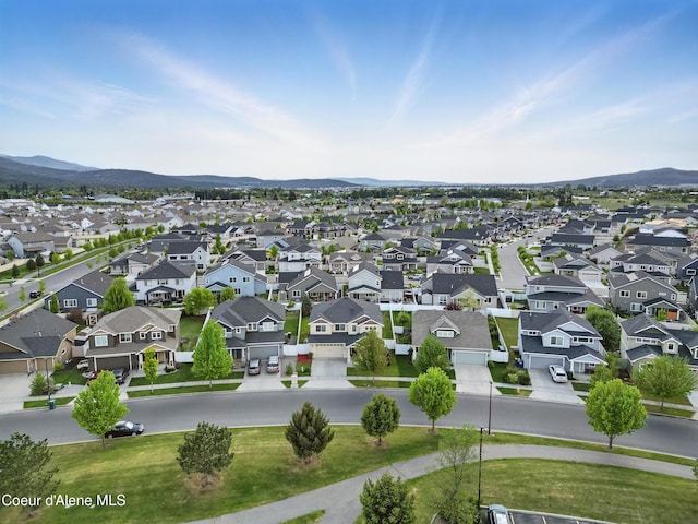 1823 N Clark Fork Pkwy, Post Falls, ID 83854 - aerial view of residential area with mountains