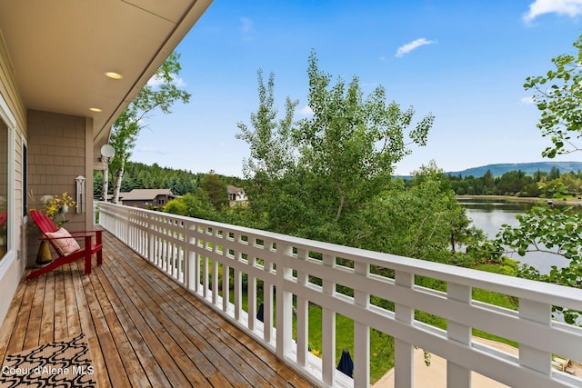 679 Comeback Bay Ln, Sagle, ID 83860 - deck featuring a water view