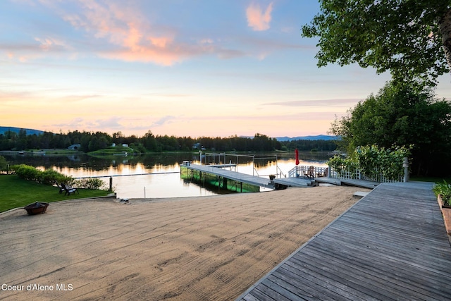 679 Comeback Bay Ln, Sagle, ID 83860 - dock area with a boat ramp and a water view