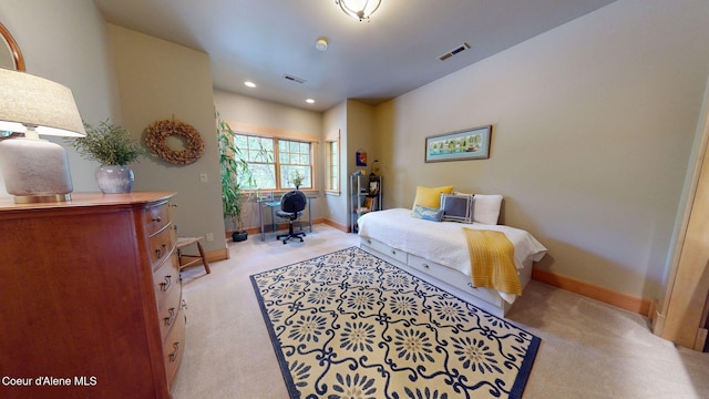 679 Comeback Bay Ln, Sagle, ID 83860 - bedroom with carpet flooring, baseboards, and recessed lighting