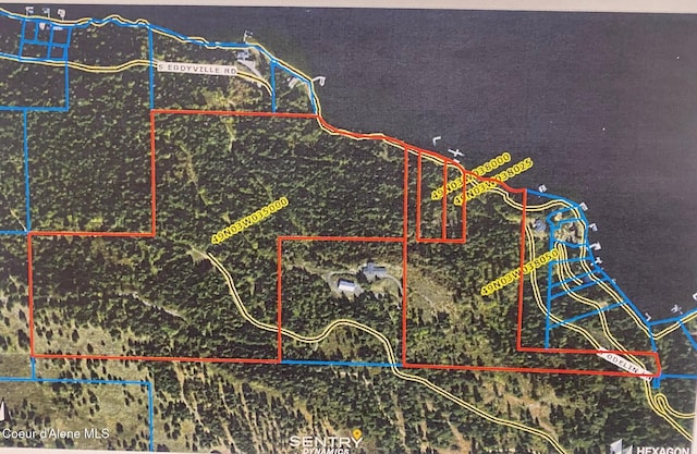 map / location featuring property boundaries highlighted