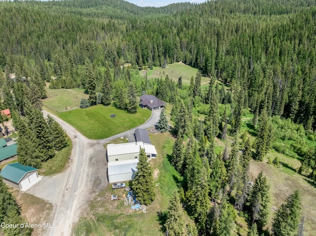 435 Shady Pines Loop, Priest Lake, ID 83856 - aerial view of property's location featuring a heavily wooded area