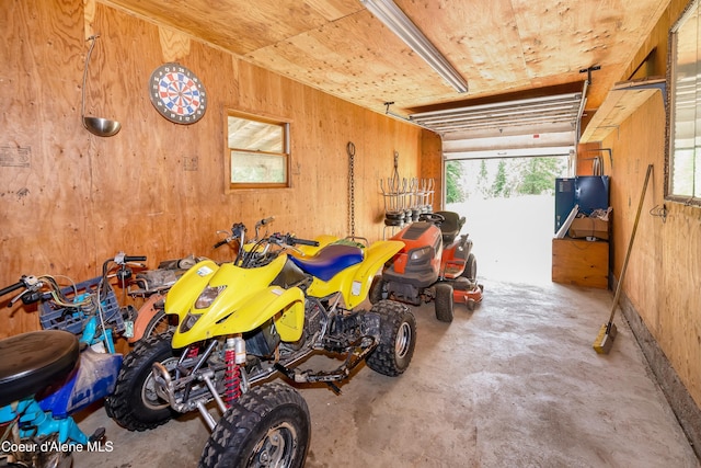 435 Shady Pines Loop, Priest Lake, ID 83856 - garage featuring wood walls
