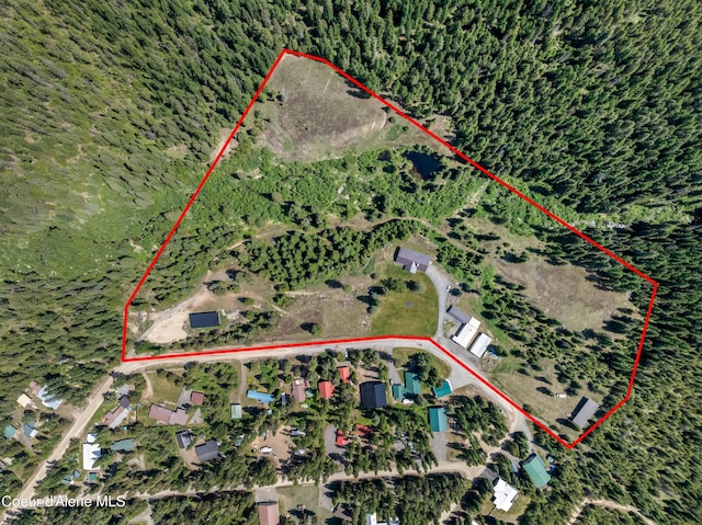 435 Shady Pines Loop, Priest Lake, ID 83856 - map / location with property boundaries highlighted