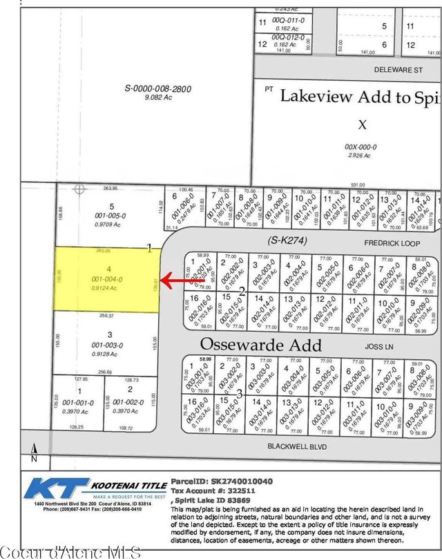 LT4 W Fredrick Loop, Spirit Lake, ID 83869