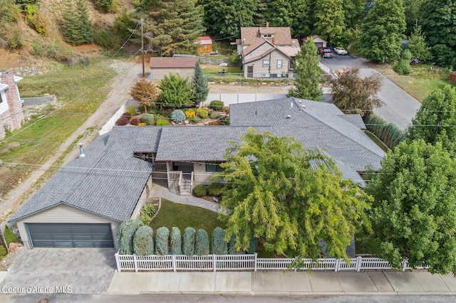 view of subject property